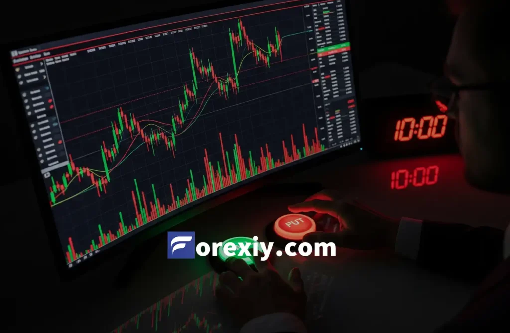 گام سوم: تعیین مبلغ معامله و زمان انقضا (Expiry Time)